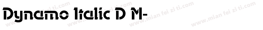 Dynamo Italic D M字体转换